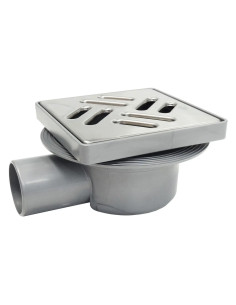 CHIUSINO SIFONATO REGOLABILE GRIGLIA ACCIAIO - Senza Marca