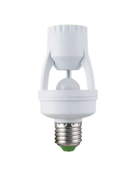 PORTALAMPADA CON SENSORE MOVIMENTO E27 - VTAC | Utensili Store