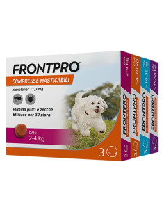 COMPRESSE ANTIPARASSITARIE MASTICABILI 'FRONTPRO' - FRONTLINE