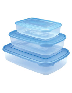 CONTENITORE RETTANGOLARE IN PLASTICA SET 'FRIGO BOX' - TONTARELLI