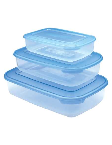 CONTENITORE RETTANGOLARE IN PLASTICA SET 'FRIGO BOX' - TONTARELLI | Utensili Store