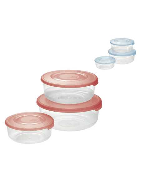 CONTENITORE TONDO IN PLASTICA SET 'FRIGO BOX' - TONTARELLI | Utensili Store