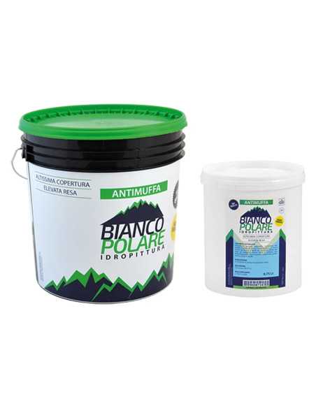 IDROPITTURA LAVABILE ANTIMUFFA TRASPIRANTE - BIANCO POLARE | Utensili Store