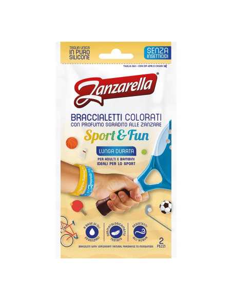 BRACCIALETTO ANTI ZANZARA 'SPORT & FUN' - ZANZARELLA | Utensili Store