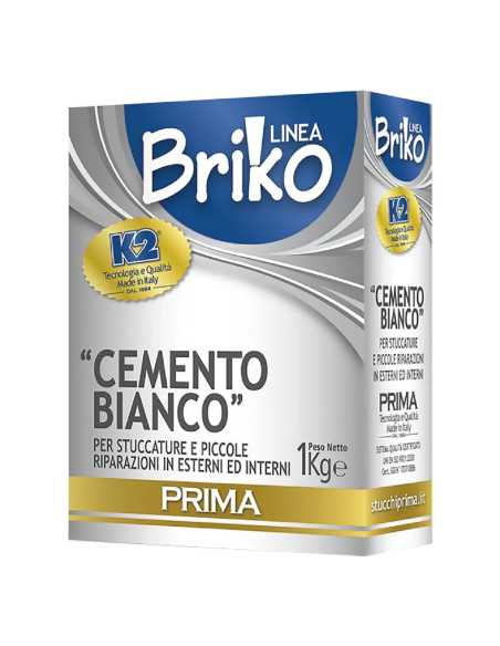 CEMENTO BIANCO IN POLVERE 'BRIKO K2' - K2 | Utensili Store