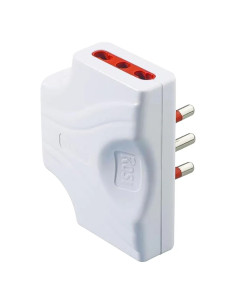 ADATTATORE ULTRAPIATTO TRIPLO SERIE 'EMILIA EXTRA PIATTA' - ROSI