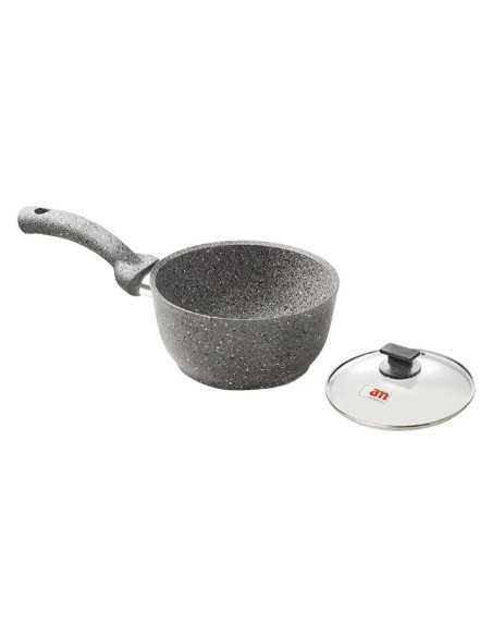 CASSERUOLA CON COPERCHIO VETRO 'CUORE DI PIETRA' - ACCADEMIAMUGNANO | Utensili Store