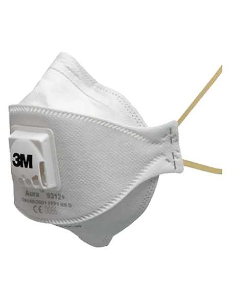 MASCHERA RESPIRATORIA SERIE 9300 AURA CON VALVOLA 9332 FF P3 - 3M | Utensili Store