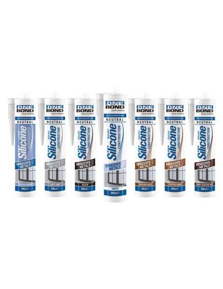 SILICONE NEUTRO 'CONSTRUCTION' bianco - ONEBOND | Utensili Store