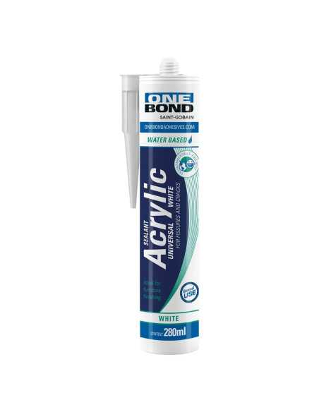 SILICONE ACRILICO 'ACRYLIC UNIVERSAL' bianco - ONEBOND | Utensili Store