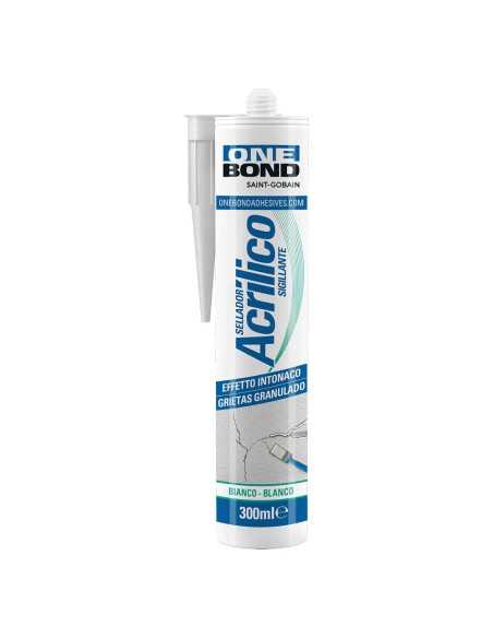 SILICONE ACRILICO EFFETTO RUVIDO bianco - ONEBOND | Utensili Store
