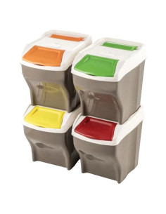 PATTUMIERA RACCOLTA DIFFERENZIATA SET 'POKER PLUS' - BAMA