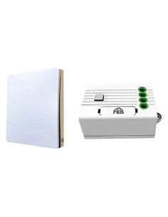 RELE' SINGOLO CON PULSANTE SINGOLO - FEB