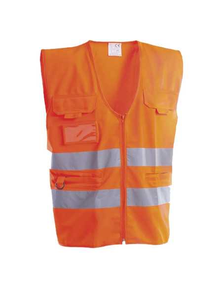 GILET ALTA VISIBILITA' MULTITASCHE 'ROAD' XXL - Senza Marca | Utensili Store