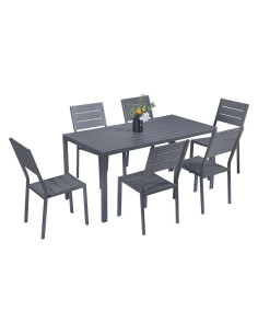 SET GIARDINO IN ACCIAIO 'BODRUM' - LIF