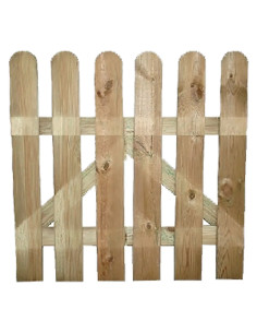 CANCELLO IN LEGNO 'LAMELLE' - Senza Marca