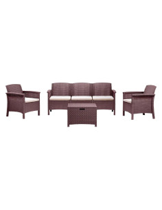 SET DA GIARDINO POLIPROPILENE 'VENEZIA III' tortora - BICA