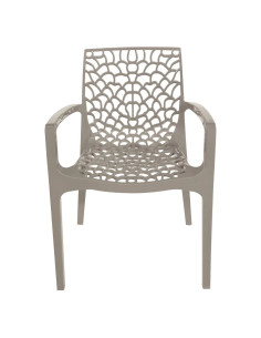 SEDIA IN POLIPROPILENE CON BRACCIOLI 'GRUVYER' - GRANDSOLEIL