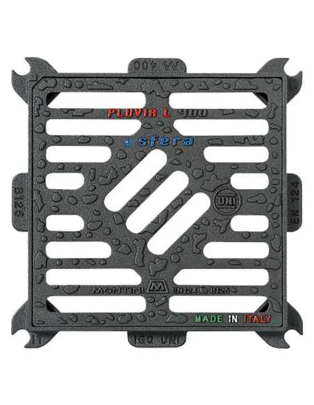 CHIUSINO GRIGLIATO IN GHISA PIANO PLUVIA LIGHT - MONTINI | Utensili Store