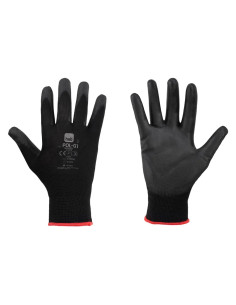 GUANTI POLIESTERE/POLIURETANO 'SPECIAL HOB POL-01' - NERI