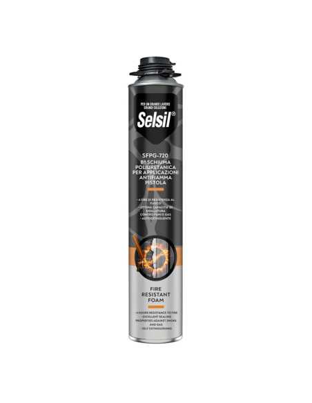 SCHIUMA POLIURETANICA ANTIFUOCO 'SFP-720' - SELSIL | Utensili Store
