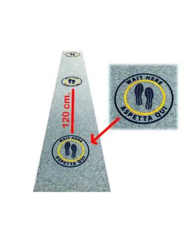 PASSATOIE ELEA WAIT HERE FUMO HL.67 CM - Senza Marca | Utensili Store