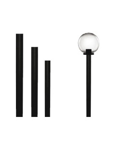 PALI P/LAMPIONI GLOBO NERO  - Senza Marca