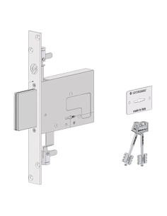SERRATURA A DOPPIA MAPPA DA INFILARE PER FASCIA FER FERRO '2033' E 60 - SECUREMME