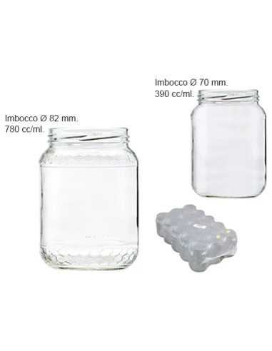 VASI VETRO MIELE IMBOCC. - Senza Marca | Utensili Store