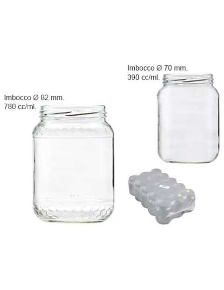 VASI VETRO MIELE IMBOCC. - Senza Marca | Utensili Store