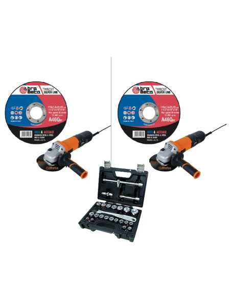 KIT 600 MOLE ABRASIVE INOX/FERRO + 2 SMERIGLIATRICI - ABRA BETA | Utensili Store