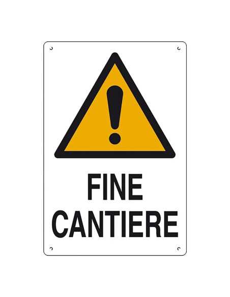 CARTELLO 'FINE CANTIERE' - EUROSIGNALS | Utensili Store