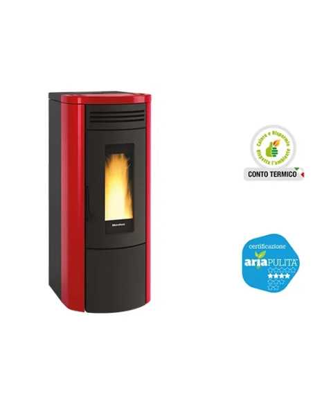 TERMOSTUFA A PELLET BORDEAUX COSTANZA 17 - NORDICA EXTRAFLAME | Utensili Store