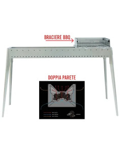 SPIEDO GRILL INOX EL GAUCHO COMBI  - Senza Marca