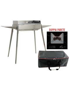 BBQ INOX EL GAUCHO ASADO ETNA 122X62  - Senza Marca