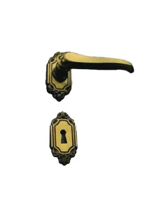 MANIGLIE OTTONE BRONZATO C/ROSSET - Senza Marca