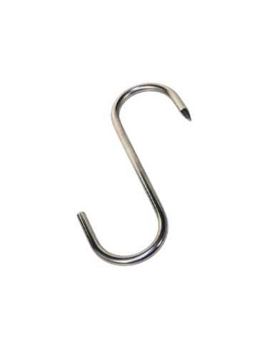 GANCI MACELL.INOX 1 PUNTA - Senza Marca | Utensili Store