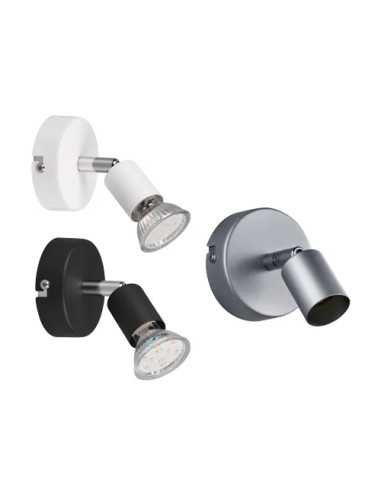 FARETTI PARETE TRIO PARIS 1 LUCE TITANIO - Senza Marca | Utensili Store