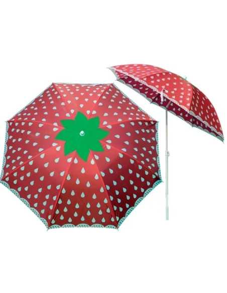 OMBRELLONI SPIAGGIA FRUTTA FRAGOLA - Senza Marca | Utensili Store