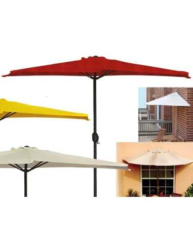 OMBRELLONI ALU. MEZZALUNA GRIGIO - Senza Marca | Utensili Store