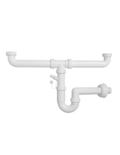 SIFONI PVC 2 VIE BASSO ING. ATT.L.S.-810  - Senza Marca