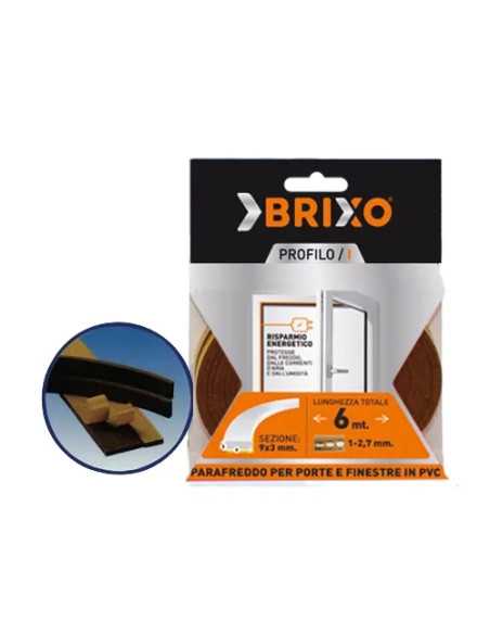 PARAFREDDO PVC BRIXO 9X3 MARRONE - Senza Marca | Utensili Store