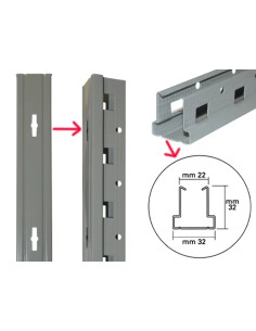 MONTANTI LB1 RAL 7038 - Senza Marca