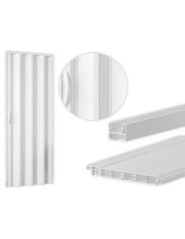 PORTE A SOFFIETTO PVC H210 BIANCO - Senza Marca | Utensili Store