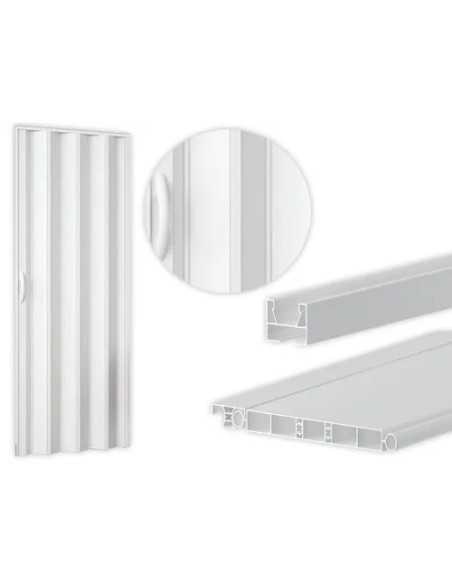 PORTE A SOFFIETTO PVC H210 BIANCO - Senza Marca | Utensili Store