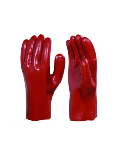 GUANTI PVC ROSSI ANTIACIDO - Senza Marca