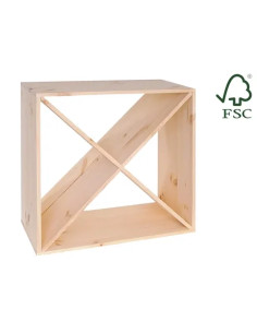 PORTABOTTIGLIE ALBERIAMO CUBO 24 POSTI  - Senza Marca