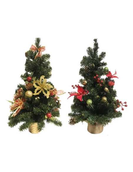 ALBERINI DECORATI ORO/ROSSO H50CM - Senza Marca | Utensili Store