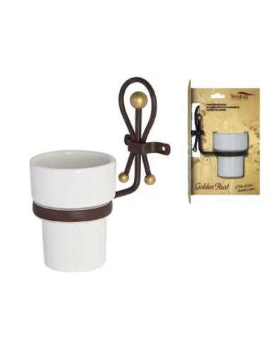 PORTASPAZZOLINO GOLDEN RUST - Senza Marca | Utensili Store