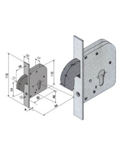 SERRATURE WELKA A GANCIO  - Senza Marca